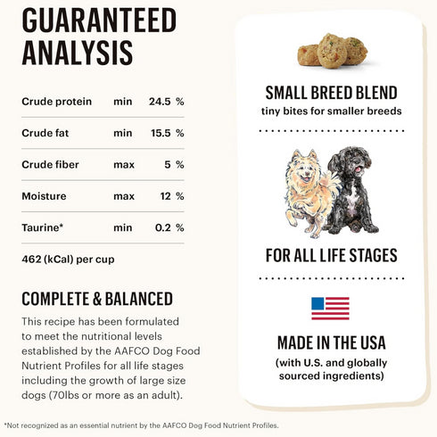 The Honest Kitchen Whole Grain Chicken Whole Food Clusters - Small Breeds - Dry Dog Food  - 4lb Bag